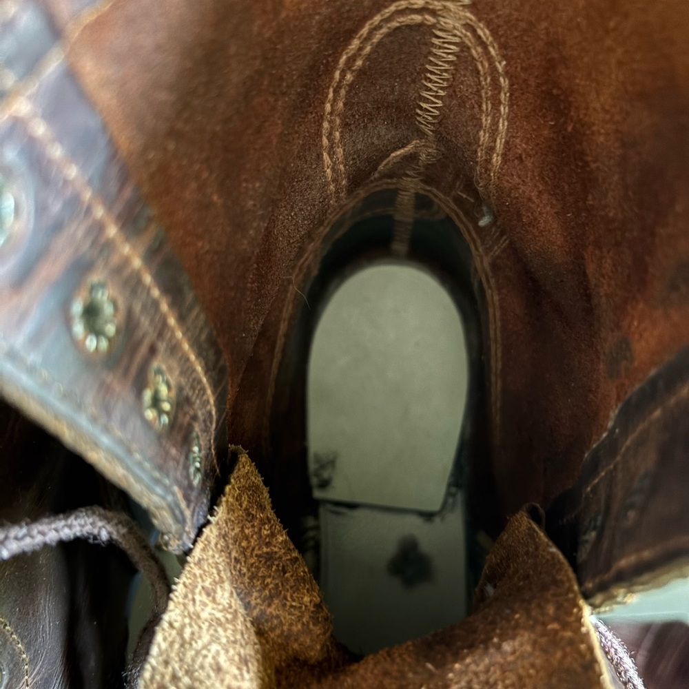 Vintage Durango Lace-Up Packer Boot Kiltie 90’s Brown leather - Picture 12 of 13